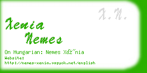 xenia nemes business card